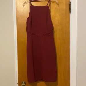Semi-Formal Fitted Red Dress